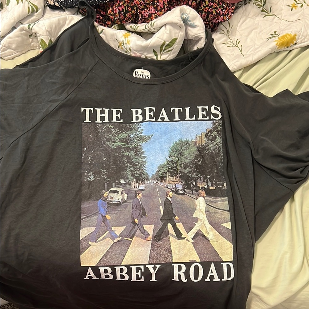 The Beatles Abbey Road Graphic Tee Shirt Dress/Tunic